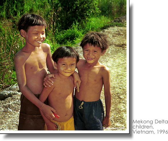 Mekong Delta children, Vietnam, 1996